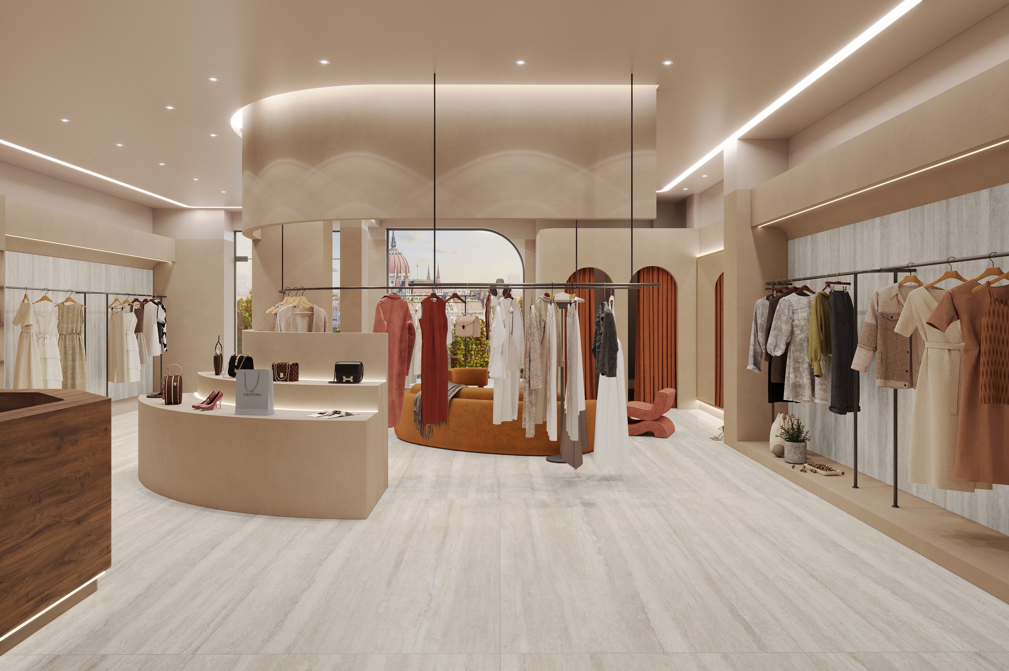 TRAVERTINE VAIN LAIT